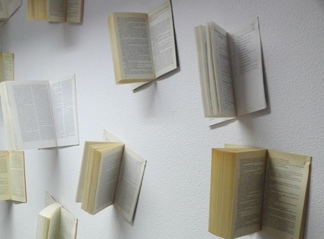 Libros en las paredes